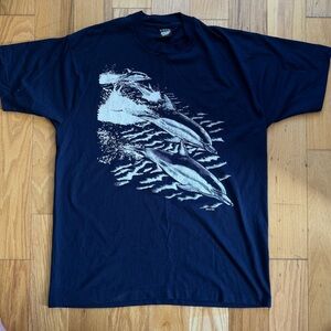 Vintage 1991 Dolphins Graphic Tee Screen Stars Best XL